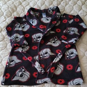 Star Wars Darth Vader Logo Black and Red Fleece Robe